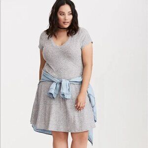 Torrid Hacci Knit Trapeze Mini Dress 2X